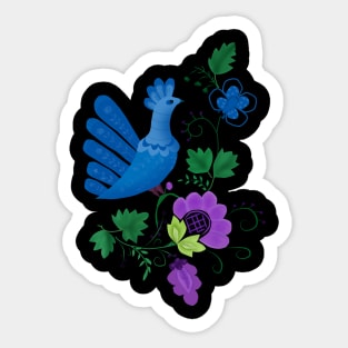 uncommon peacock design Sticker